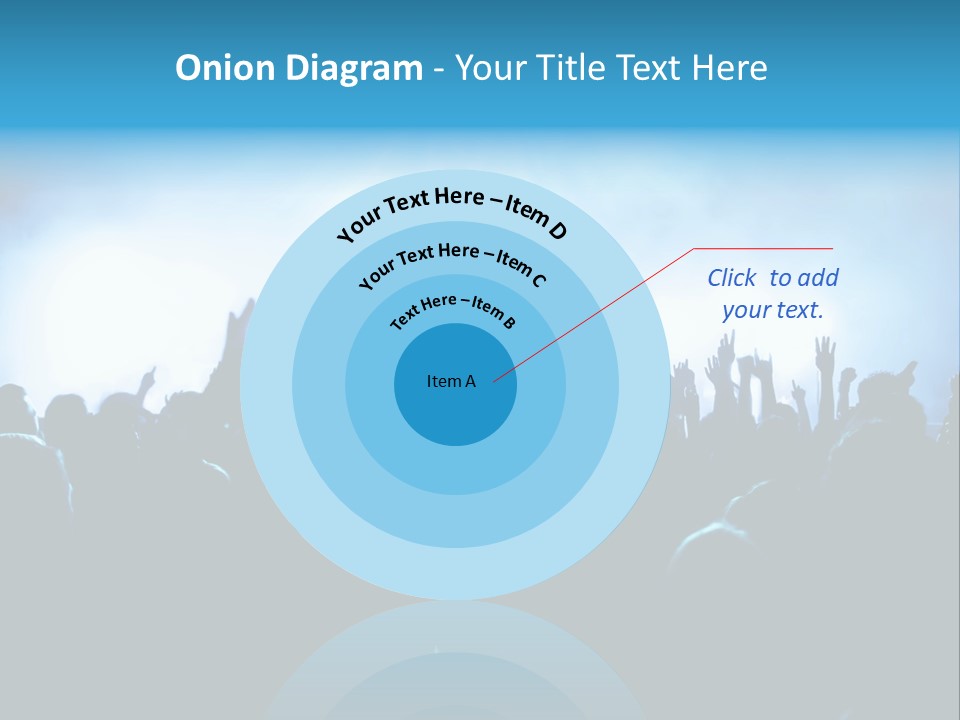 A Crowd Of People At A Concert With Their Hands In The Air PowerPoint Template