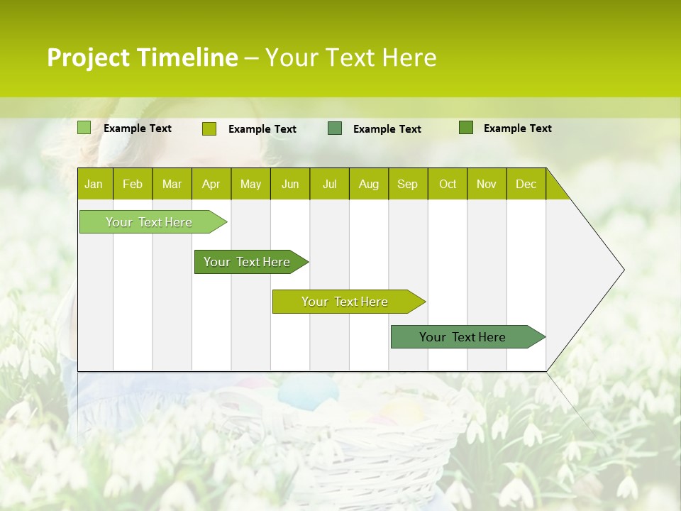 A Little Girl Sitting In The Grass With A Bunny Ears On Her Head PowerPoint Template