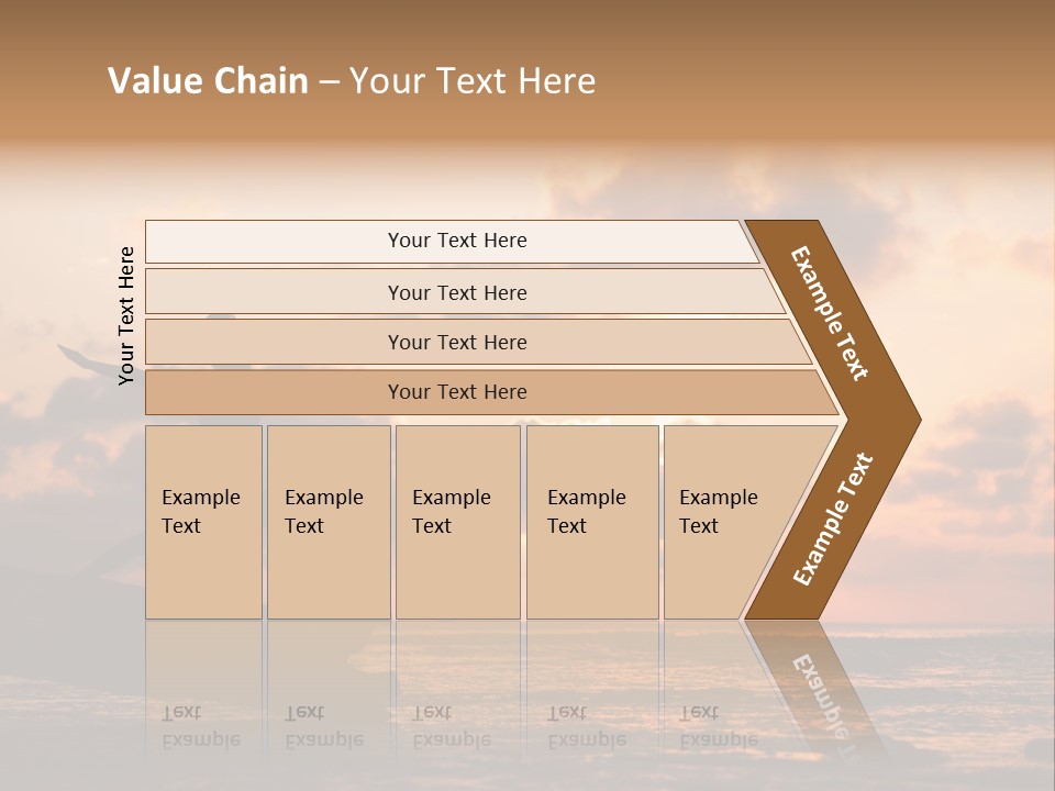 A Woman Doing Yoga On The Beach At Sunset PowerPoint Template