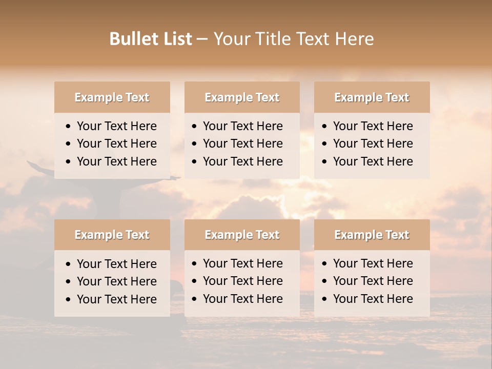 A Woman Doing Yoga On The Beach At Sunset PowerPoint Template