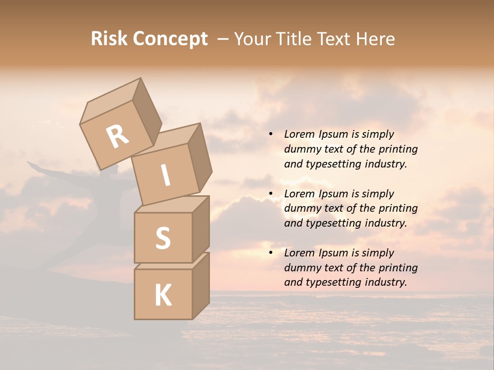 A Woman Doing Yoga On The Beach At Sunset PowerPoint Template