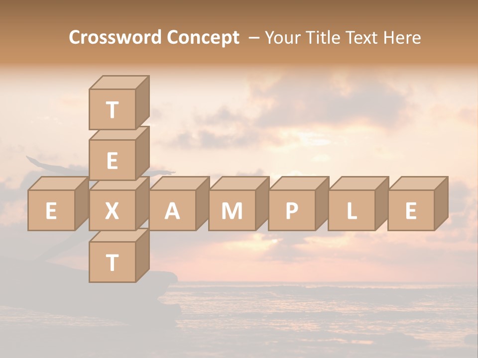 A Woman Doing Yoga On The Beach At Sunset PowerPoint Template