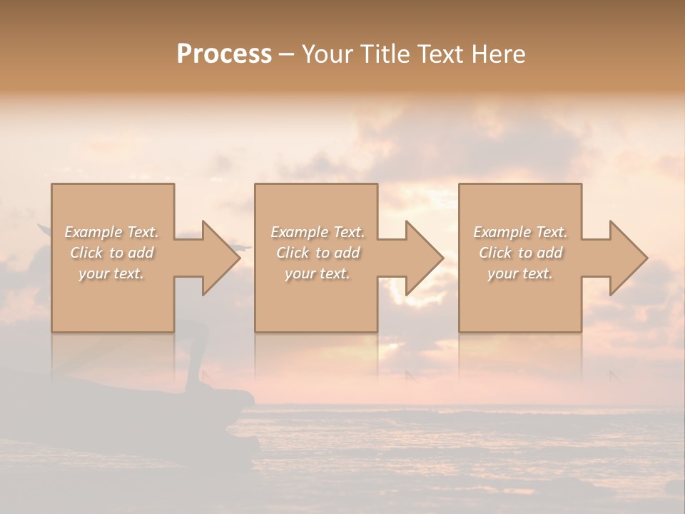 A Woman Doing Yoga On The Beach At Sunset PowerPoint Template