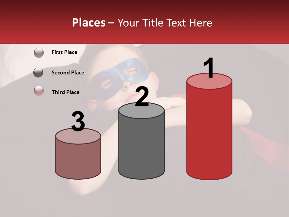 A Young Boy Wearing A Mask Sleeping On A Bed PowerPoint Template