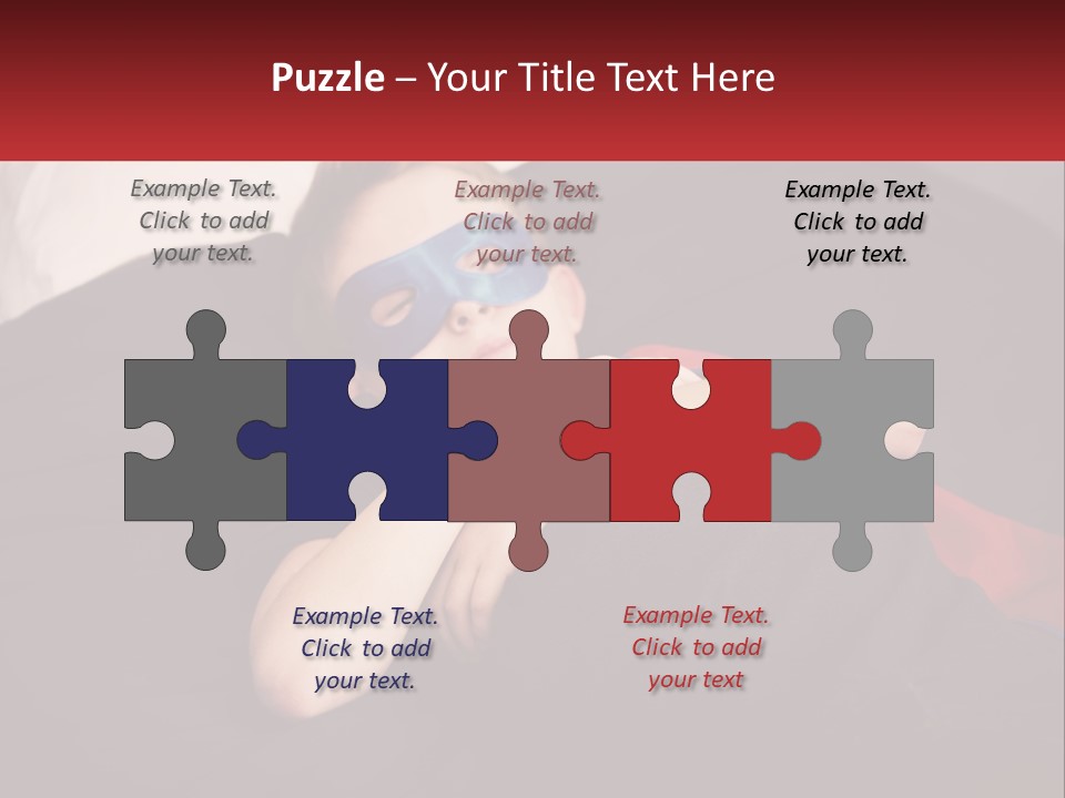 A Young Boy Wearing A Mask Sleeping On A Bed PowerPoint Template