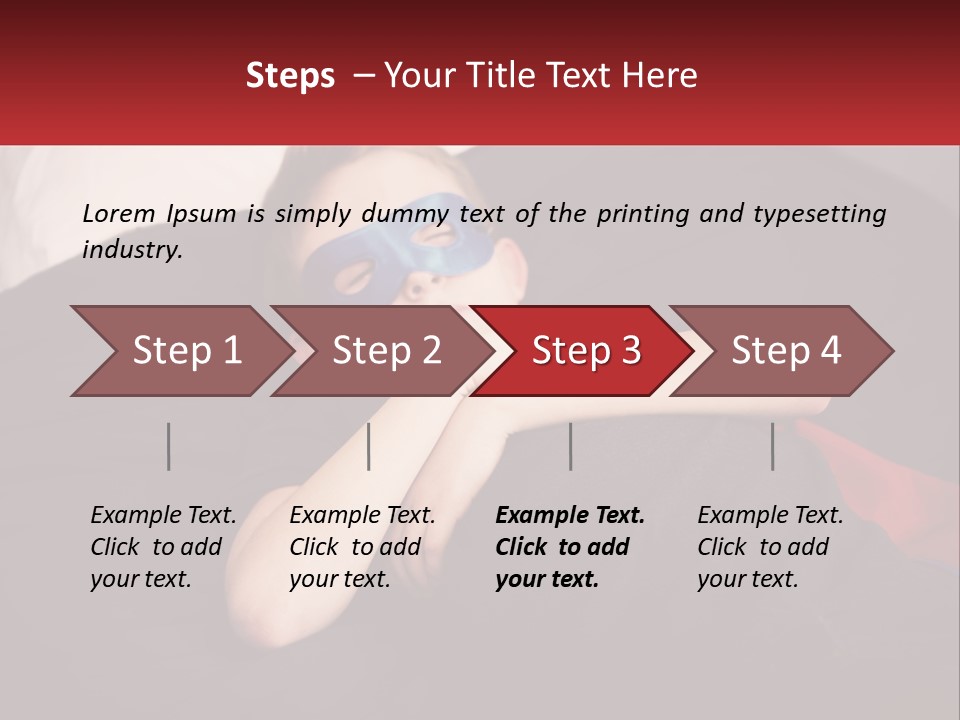 A Young Boy Wearing A Mask Sleeping On A Bed PowerPoint Template