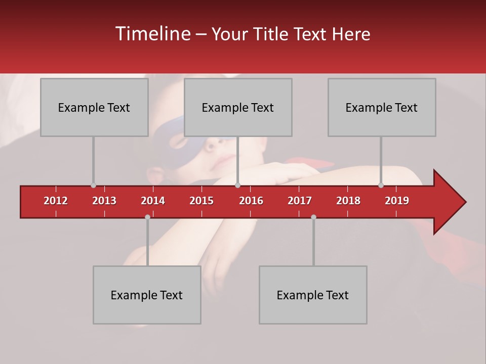 A Young Boy Wearing A Mask Sleeping On A Bed PowerPoint Template
