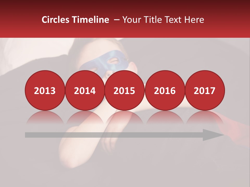 A Young Boy Wearing A Mask Sleeping On A Bed PowerPoint Template