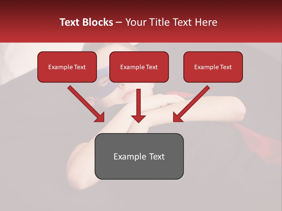 A Young Boy Wearing A Mask Sleeping On A Bed PowerPoint Template