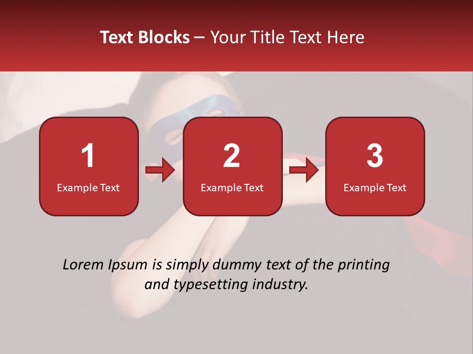 A Young Boy Wearing A Mask Sleeping On A Bed PowerPoint Template