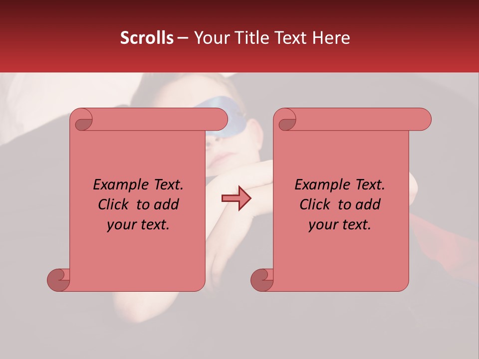 A Young Boy Wearing A Mask Sleeping On A Bed PowerPoint Template