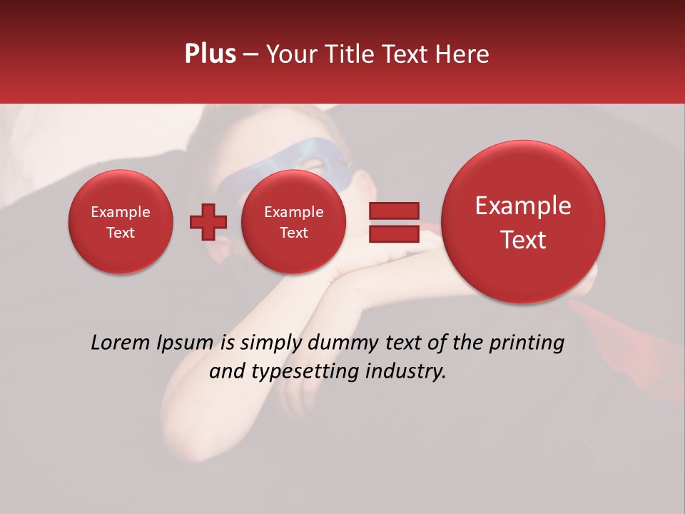 A Young Boy Wearing A Mask Sleeping On A Bed PowerPoint Template