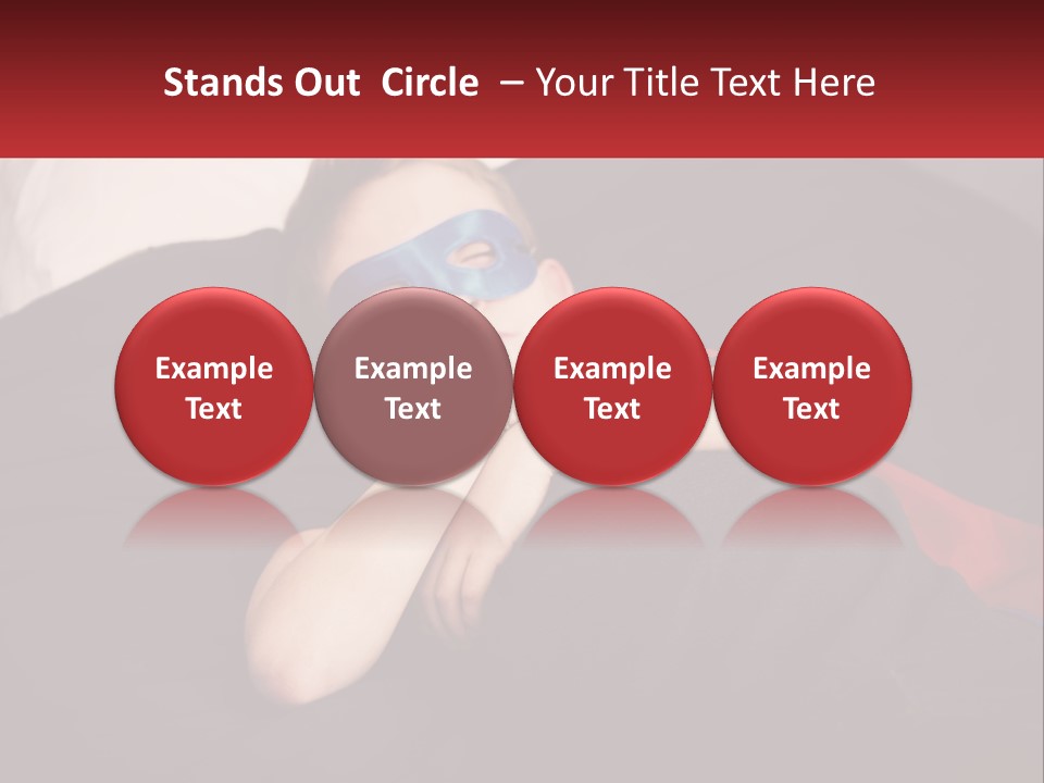 A Young Boy Wearing A Mask Sleeping On A Bed PowerPoint Template