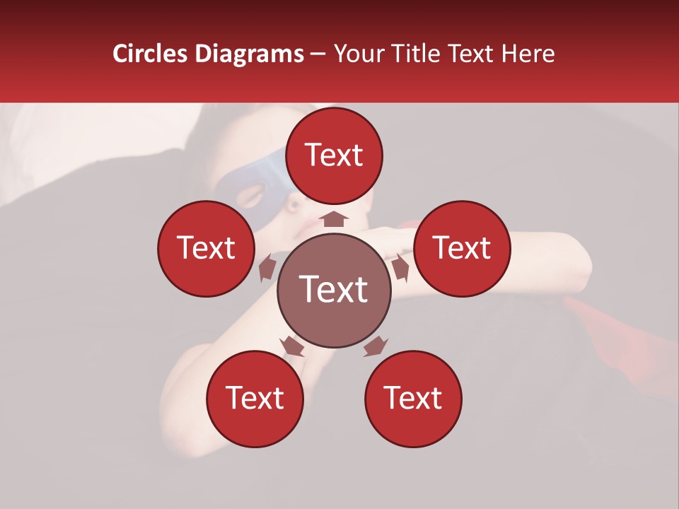 A Young Boy Wearing A Mask Sleeping On A Bed PowerPoint Template