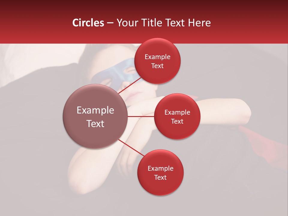 A Young Boy Wearing A Mask Sleeping On A Bed PowerPoint Template