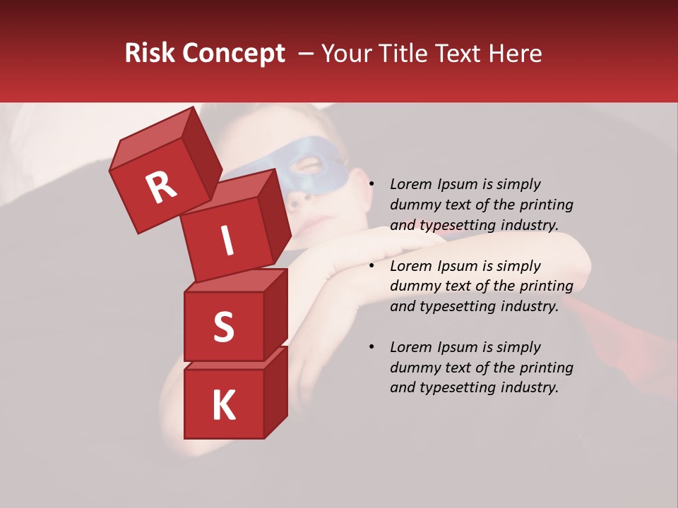 A Young Boy Wearing A Mask Sleeping On A Bed PowerPoint Template