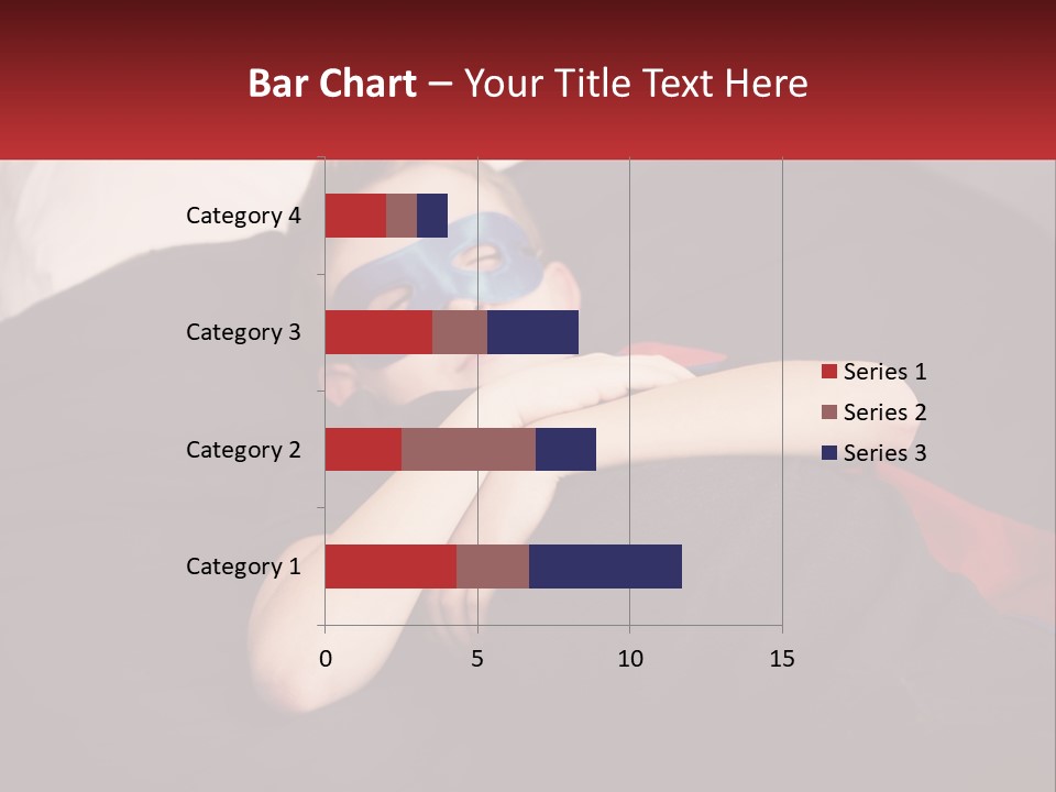 A Young Boy Wearing A Mask Sleeping On A Bed PowerPoint Template