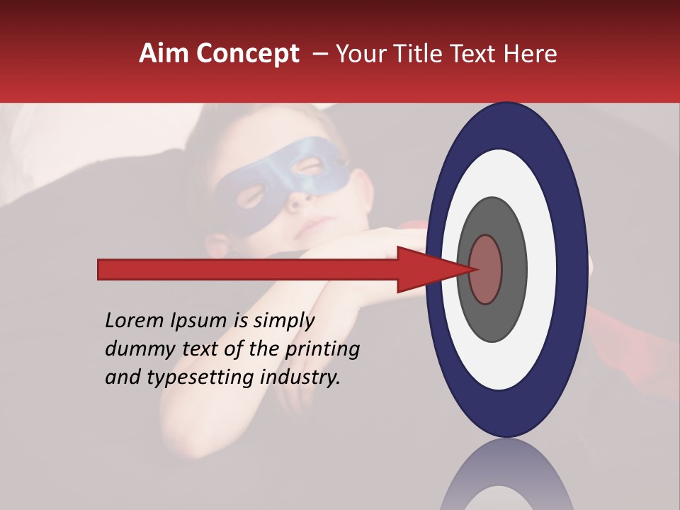 A Young Boy Wearing A Mask Sleeping On A Bed PowerPoint Template