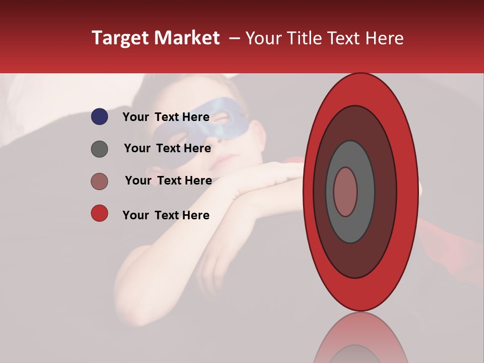 A Young Boy Wearing A Mask Sleeping On A Bed PowerPoint Template