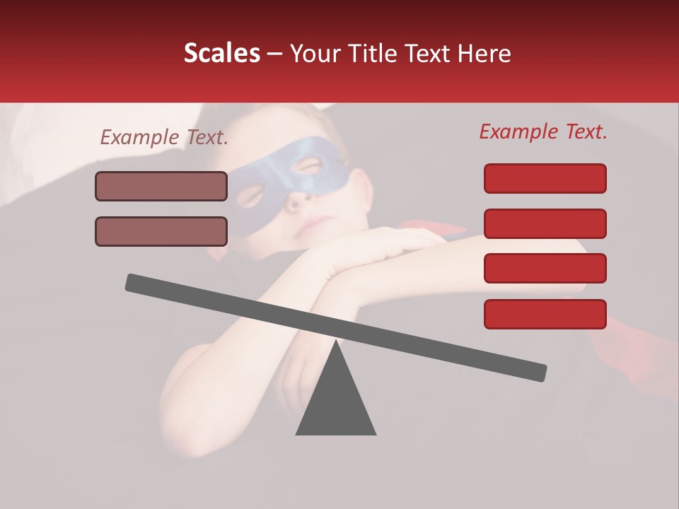 A Young Boy Wearing A Mask Sleeping On A Bed PowerPoint Template