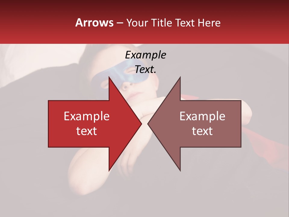 A Young Boy Wearing A Mask Sleeping On A Bed PowerPoint Template