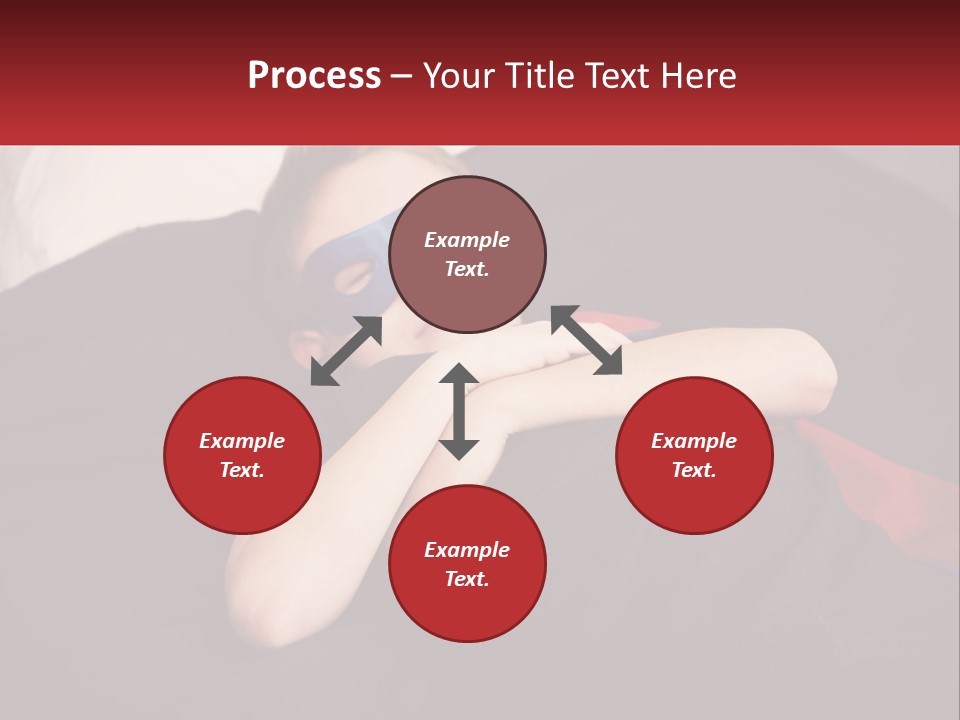 A Young Boy Wearing A Mask Sleeping On A Bed PowerPoint Template