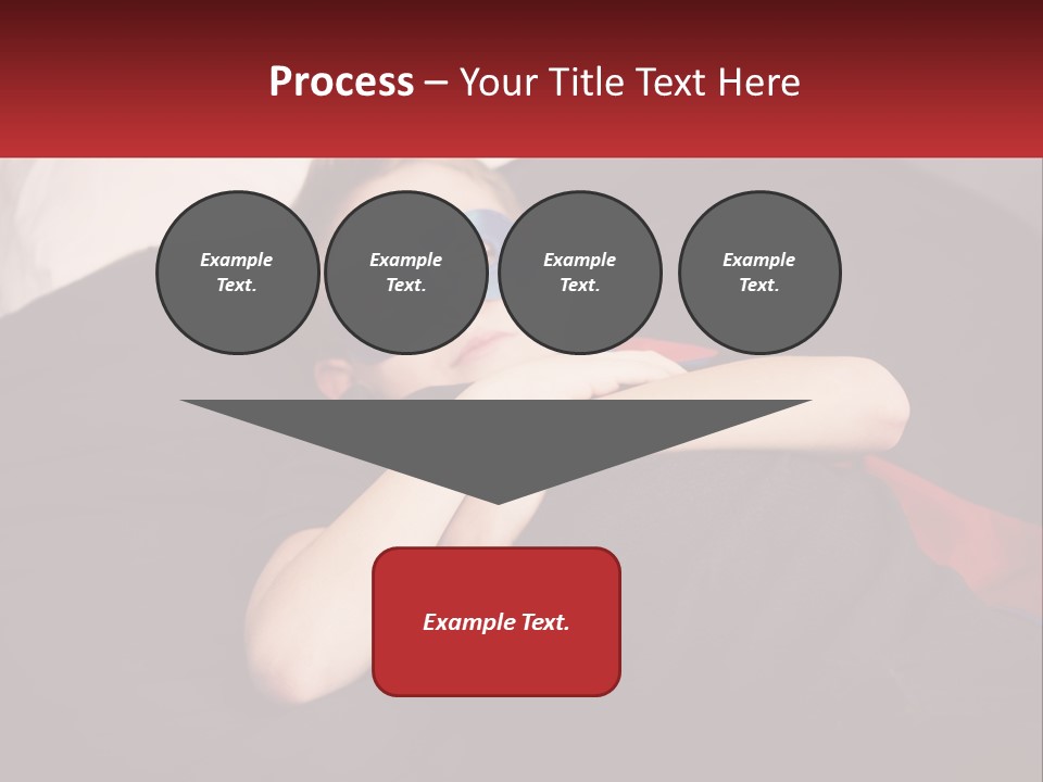 A Young Boy Wearing A Mask Sleeping On A Bed PowerPoint Template