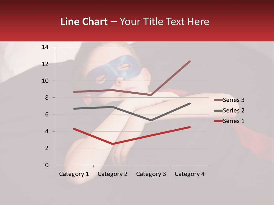 A Young Boy Wearing A Mask Sleeping On A Bed PowerPoint Template