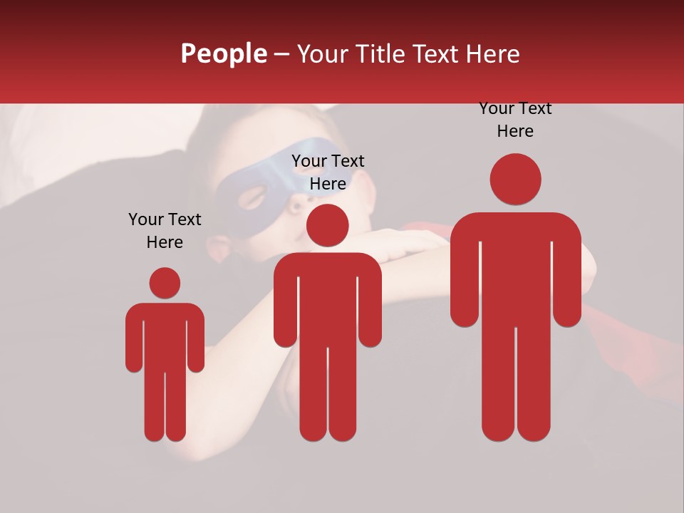 A Young Boy Wearing A Mask Sleeping On A Bed PowerPoint Template