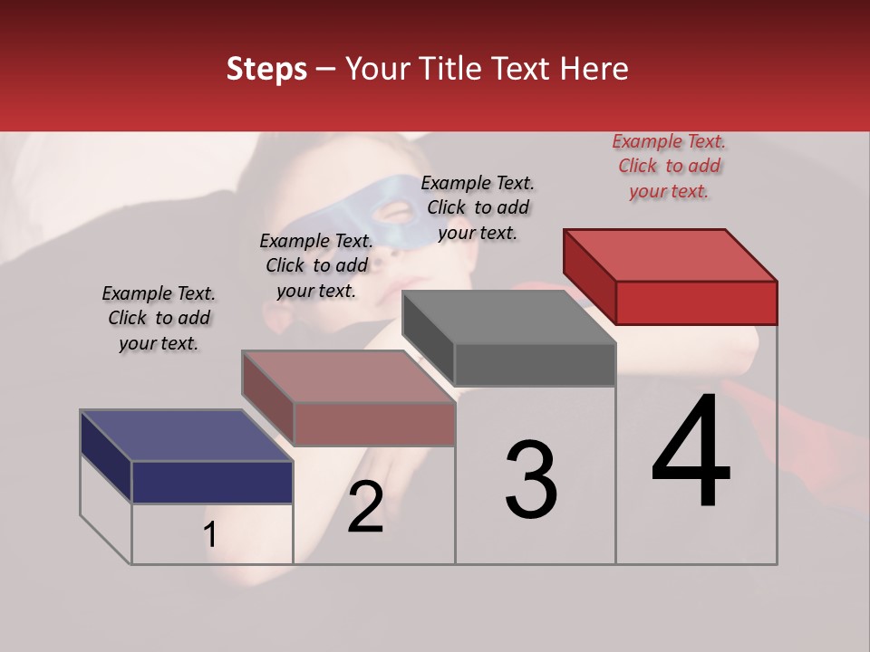 A Young Boy Wearing A Mask Sleeping On A Bed PowerPoint Template