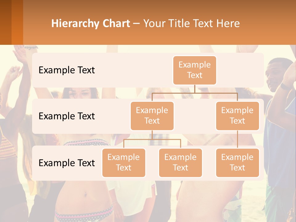 A Group Of People Standing On Top Of A Beach PowerPoint Template