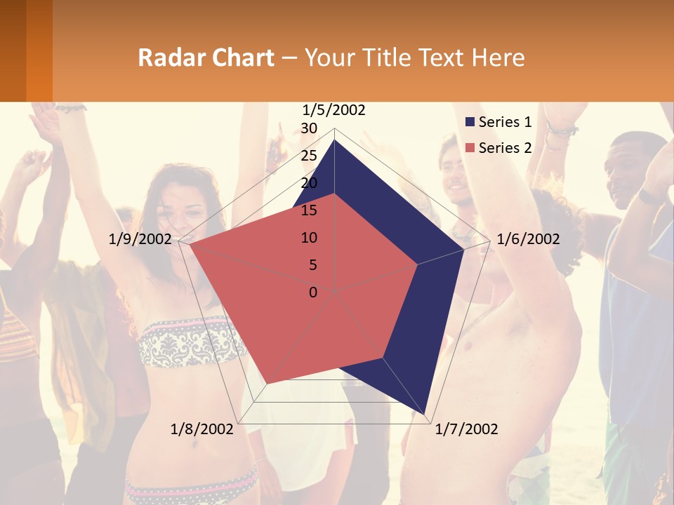 A Group Of People Standing On Top Of A Beach PowerPoint Template