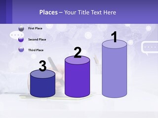 A Person Writing On A Piece Of Paper With A Pen PowerPoint Template