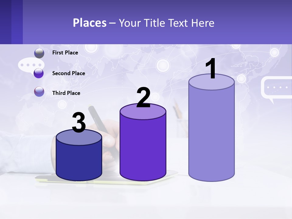 A Person Writing On A Piece Of Paper With A Pen PowerPoint Template