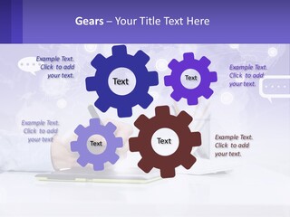 A Person Writing On A Piece Of Paper With A Pen PowerPoint Template