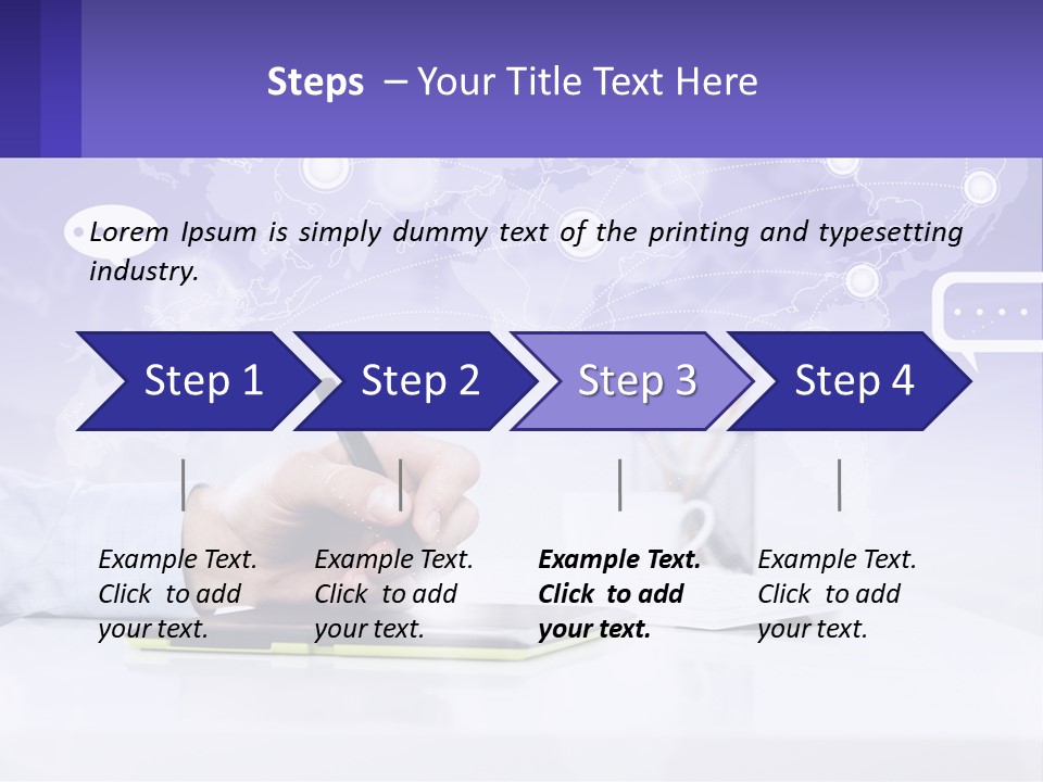 A Person Writing On A Piece Of Paper With A Pen PowerPoint Template