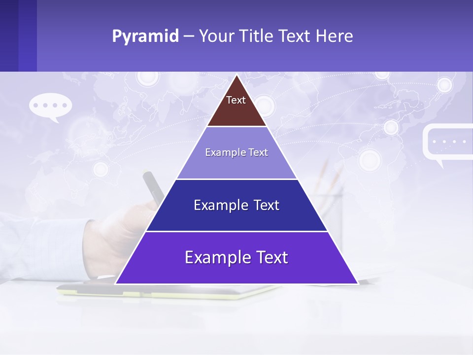 A Person Writing On A Piece Of Paper With A Pen PowerPoint Template