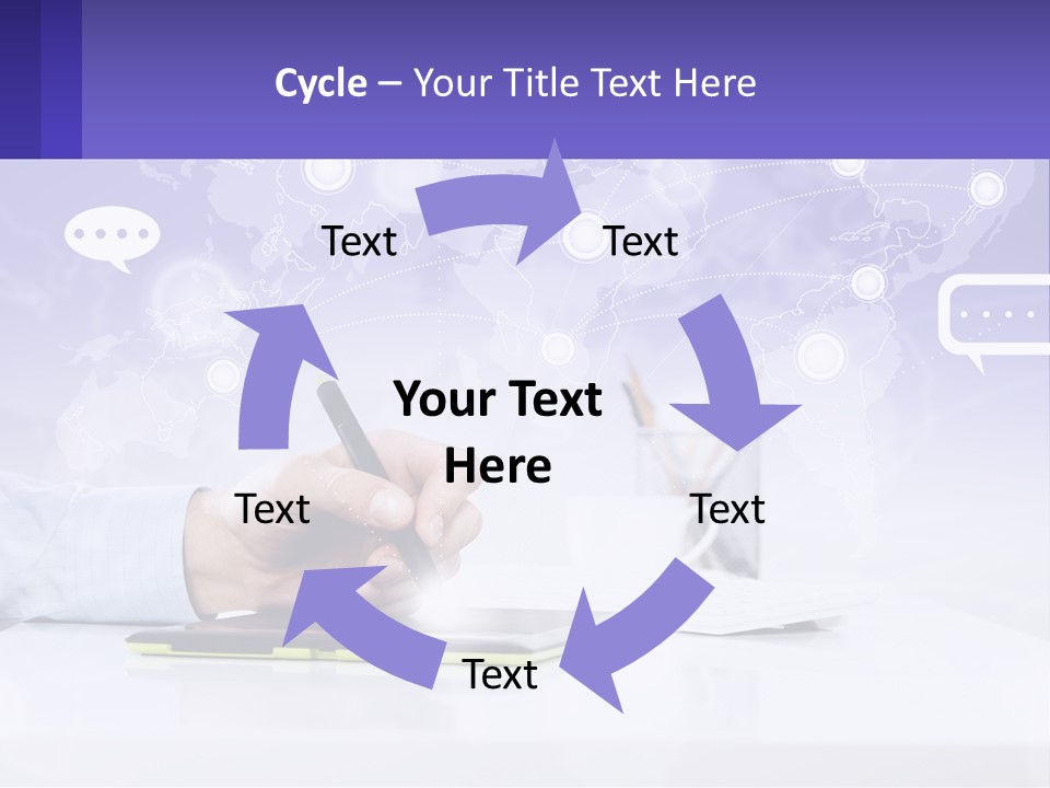 A Person Writing On A Piece Of Paper With A Pen PowerPoint Template