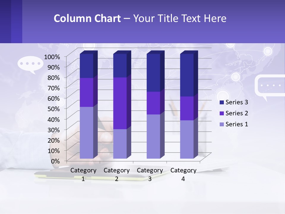 A Person Writing On A Piece Of Paper With A Pen PowerPoint Template