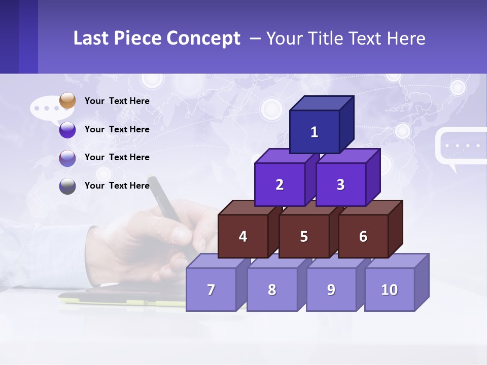 A Person Writing On A Piece Of Paper With A Pen PowerPoint Template