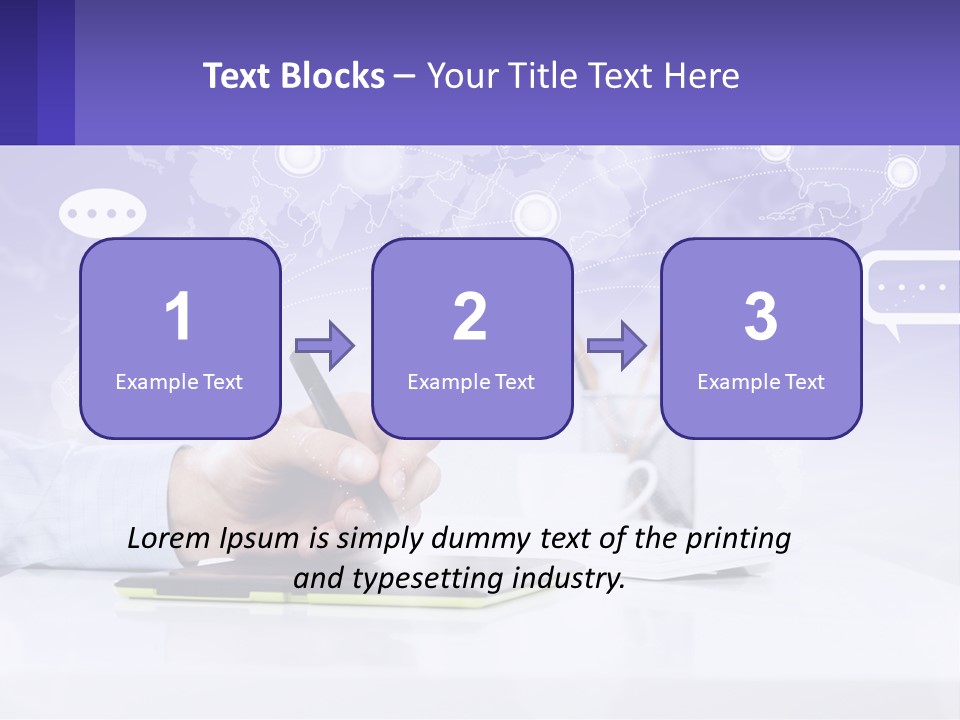 A Person Writing On A Piece Of Paper With A Pen PowerPoint Template