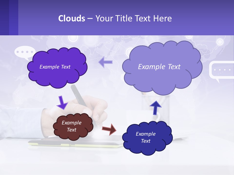 A Person Writing On A Piece Of Paper With A Pen PowerPoint Template