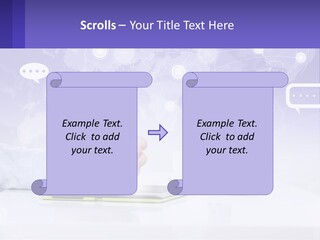 A Person Writing On A Piece Of Paper With A Pen PowerPoint Template