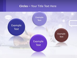 A Person Writing On A Piece Of Paper With A Pen PowerPoint Template