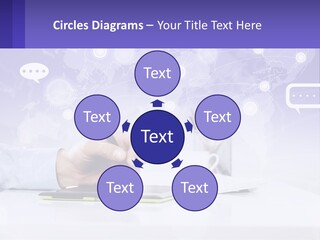 A Person Writing On A Piece Of Paper With A Pen PowerPoint Template