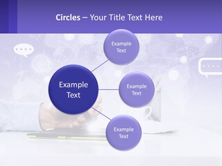 A Person Writing On A Piece Of Paper With A Pen PowerPoint Template