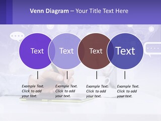 A Person Writing On A Piece Of Paper With A Pen PowerPoint Template