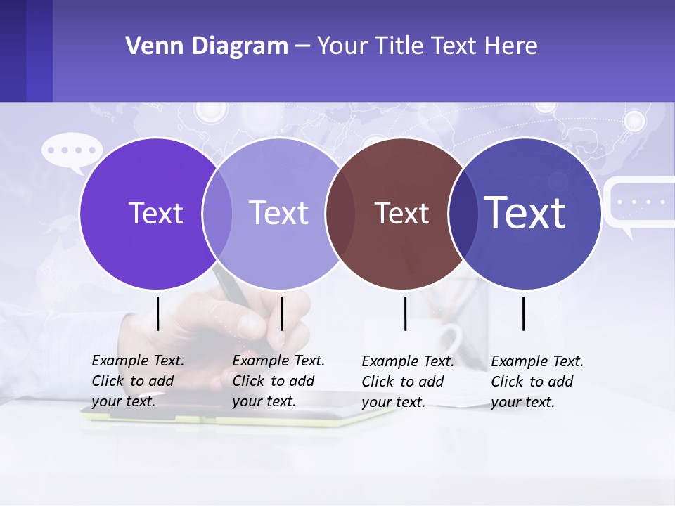 A Person Writing On A Piece Of Paper With A Pen PowerPoint Template