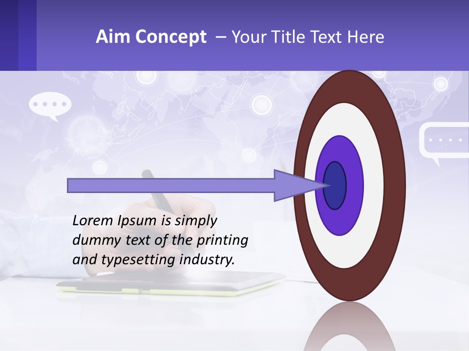 A Person Writing On A Piece Of Paper With A Pen PowerPoint Template