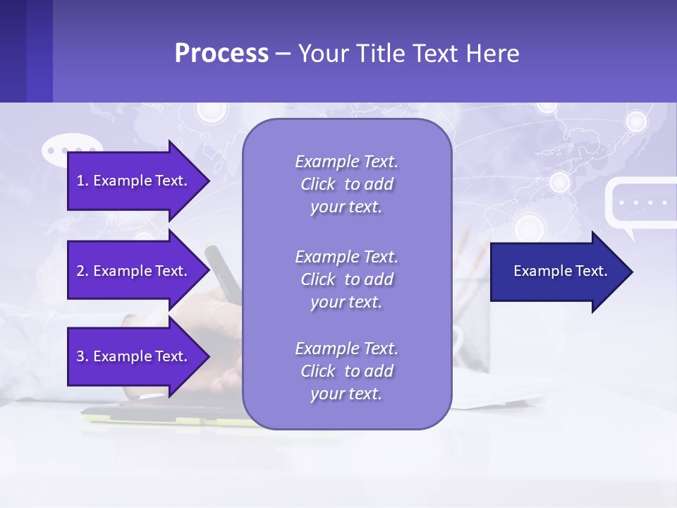 A Person Writing On A Piece Of Paper With A Pen PowerPoint Template